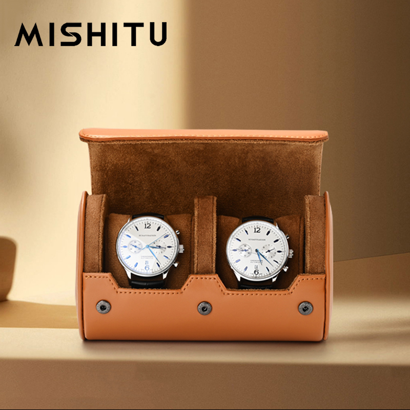 Travel Accessories Jewelry - MISHITU 1/2/3-فتحة تخزين ساعات اليد لفة
