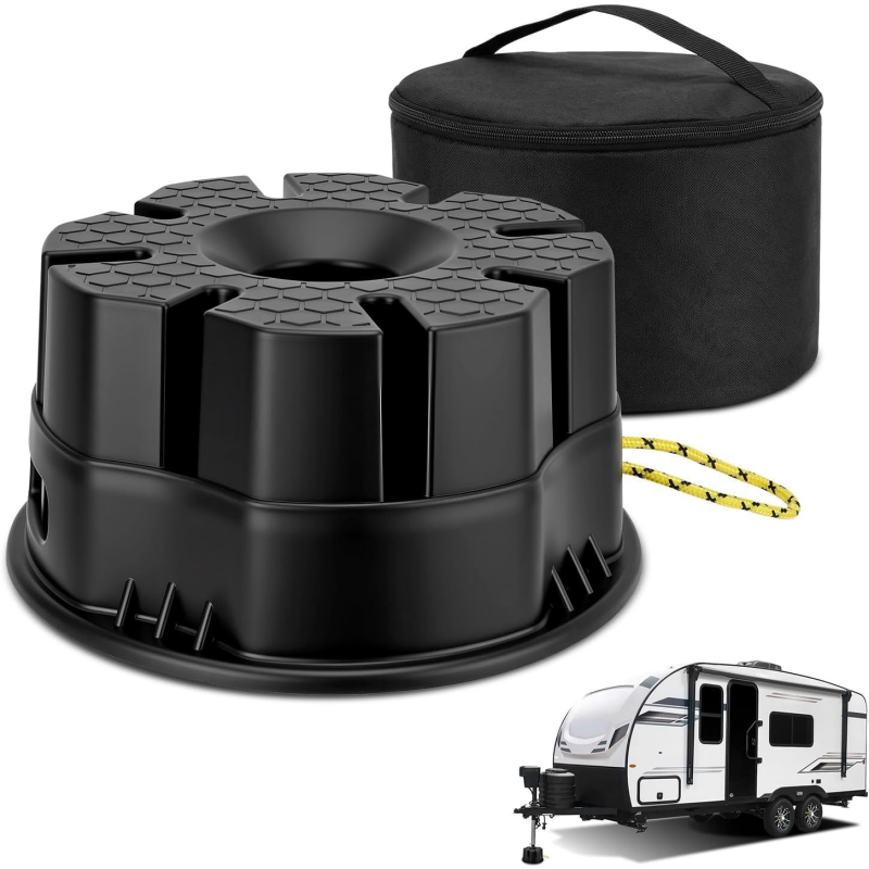 Travel Van Accessories - كتلة رفع مقطورة RV مع حقيبة،