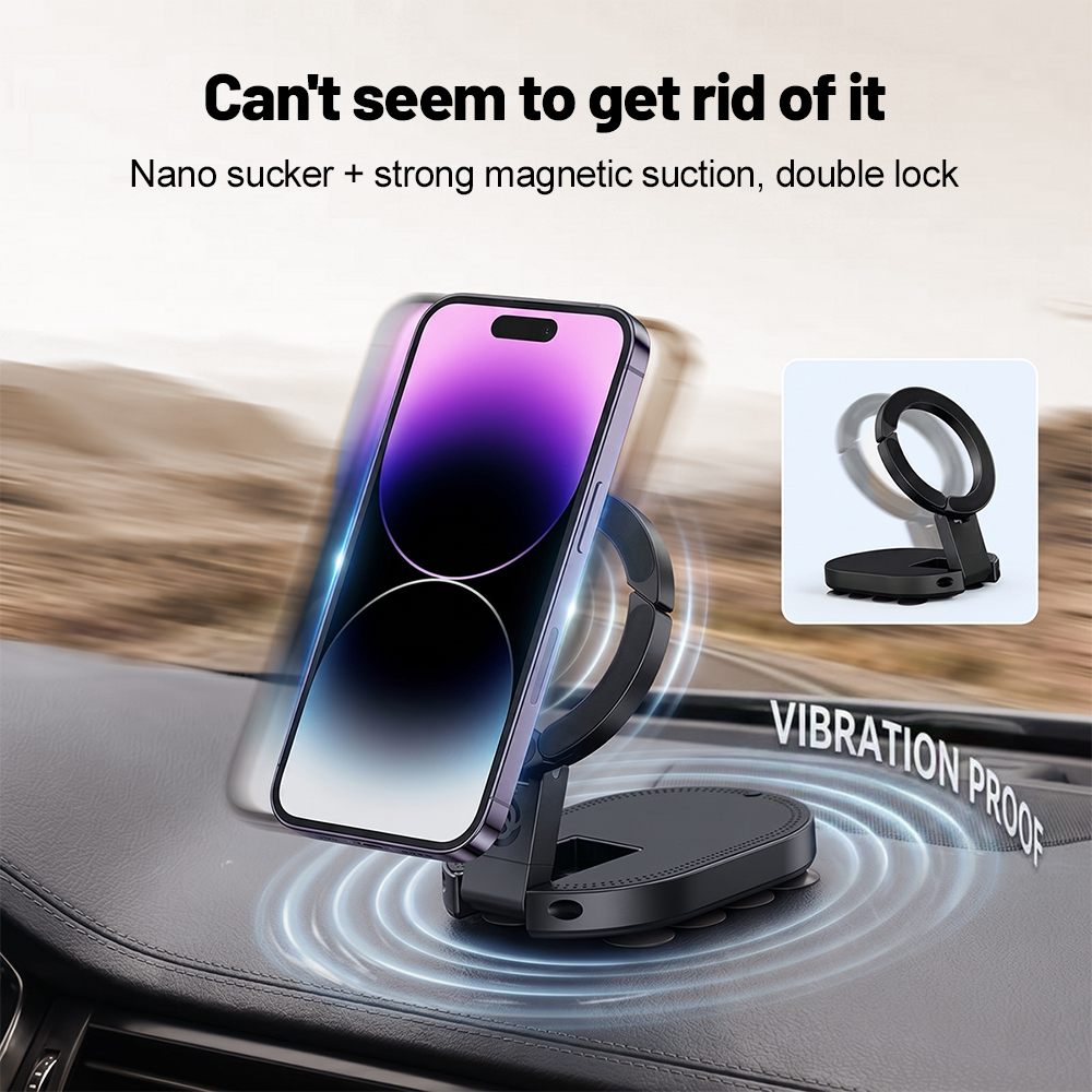 Travel Accessories Case - 360 ° حامل هاتف مغناطيسي دوار
