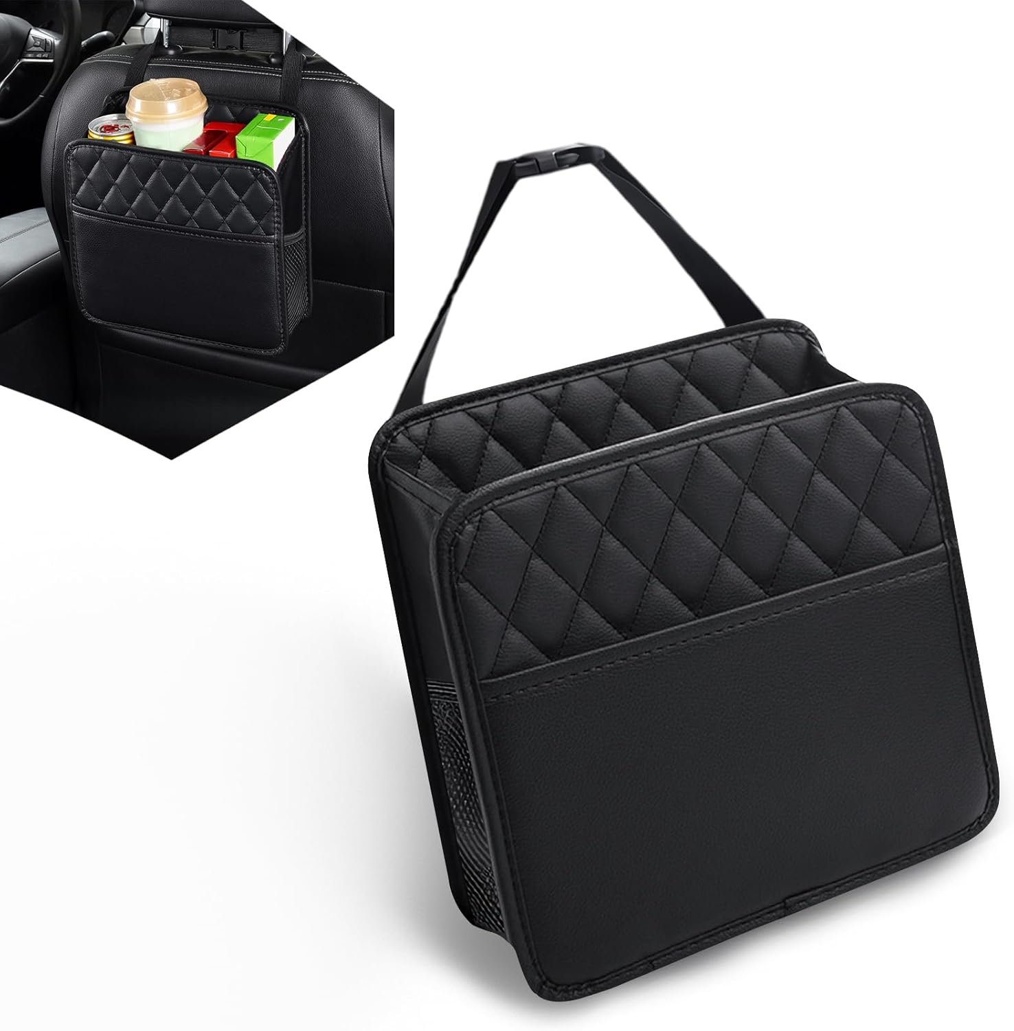 Travel Accessories Organizer Bag - منظم خلفي لمقعد السيارة من الجلد