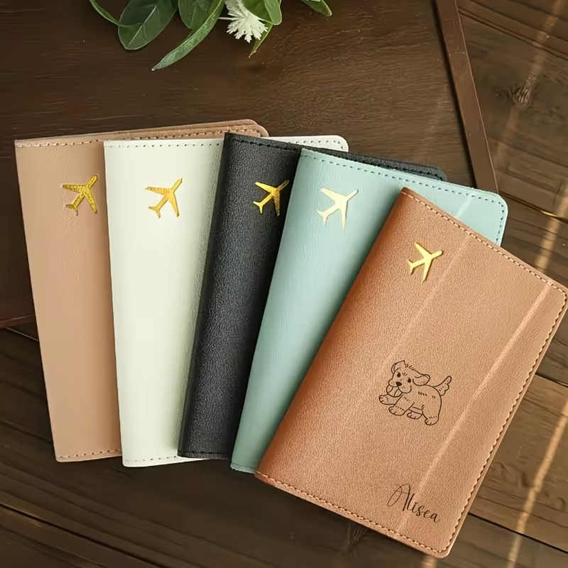 Travel Accessories Dog - غطاء جواز سفر مخصص بتصميم كلب