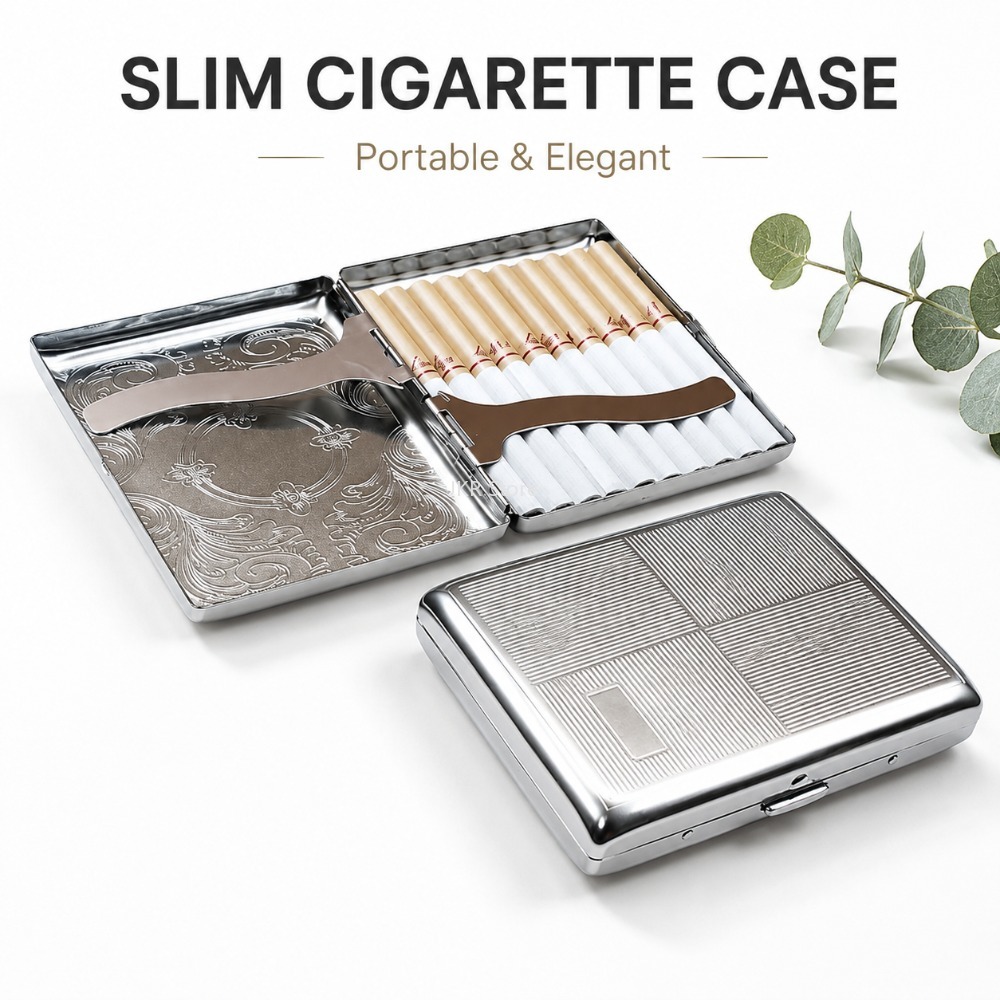 علبة سجائر من الفولاذ المقاوم  - مراجعة Travel Accessories Case وسعره