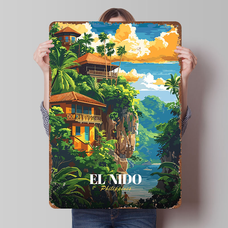 لوحة معدنية مخصصة بتصميم ملصق  - مراجعة Travel Accessories Philippines وسعره