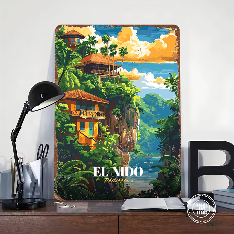 لوحة معدنية مخصصة بتصميم ملصق  - مراجعة Travel Accessories Philippines وسعره
