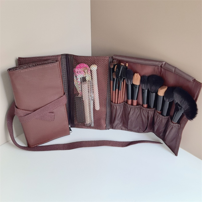 حقيبة فرش مكياج من الجلد الصنا - مراجعة Travel Accessories Organizer Bag وسعره