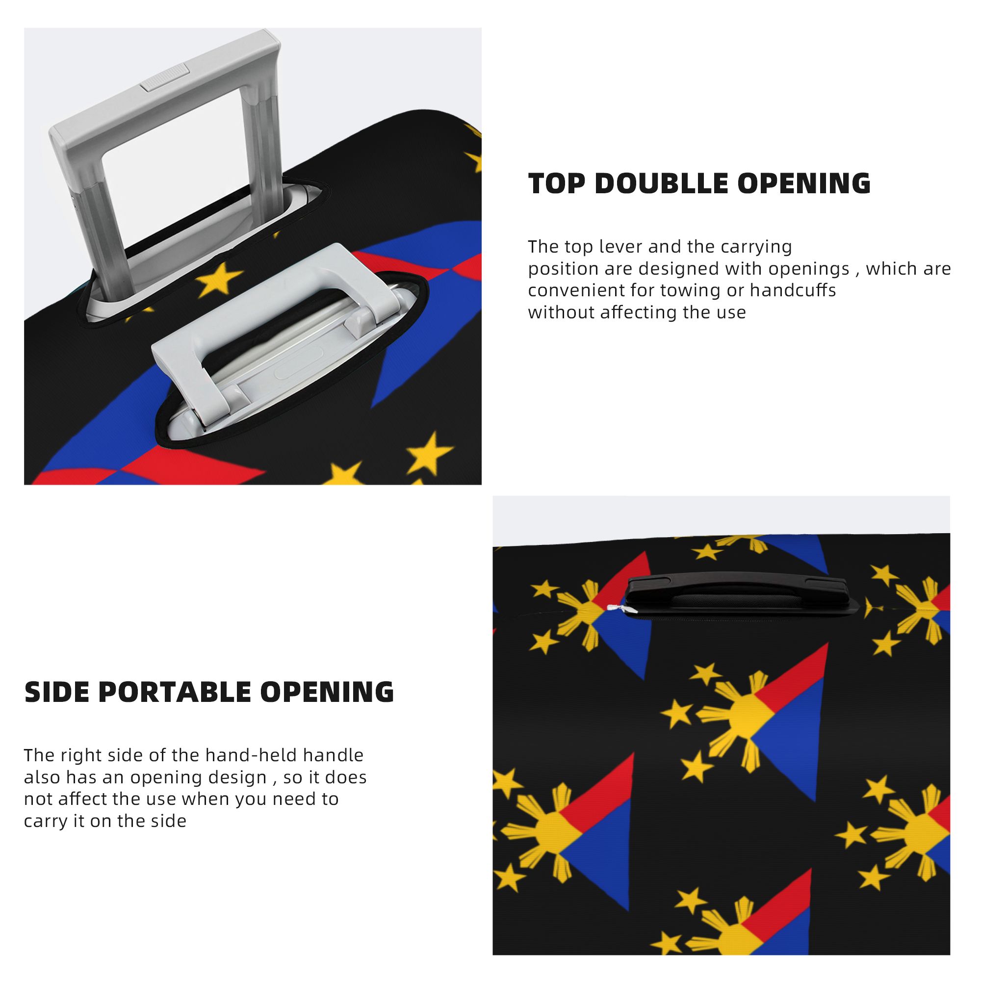 غطاء حماية للأمتعة بتصميم علم  - مراجعة Travel Accessories Philippines وسعره