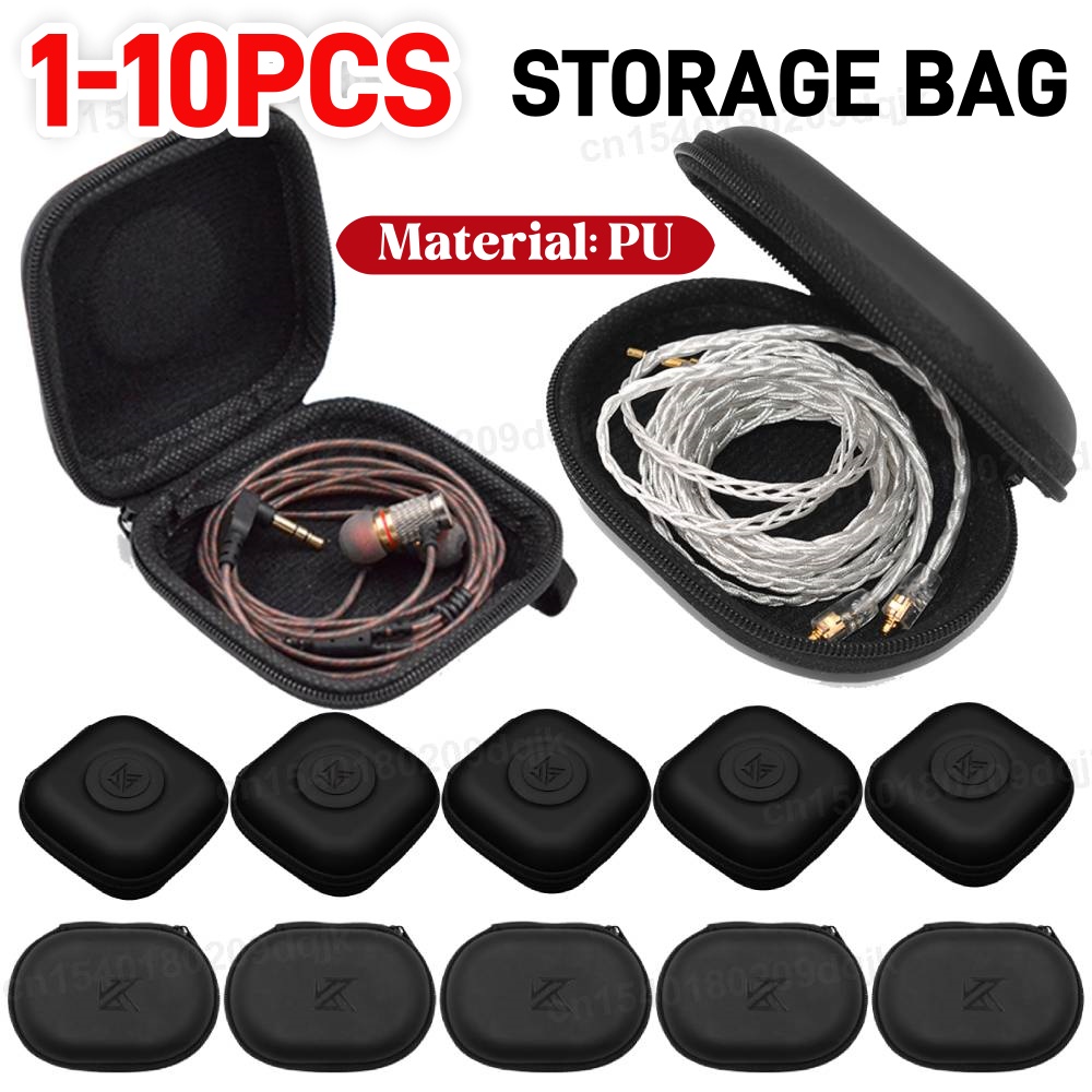 1-10 قطعة KZ سماعات حافظة بولي - مراجعة Travel Accessories Organizer Bag وسعره