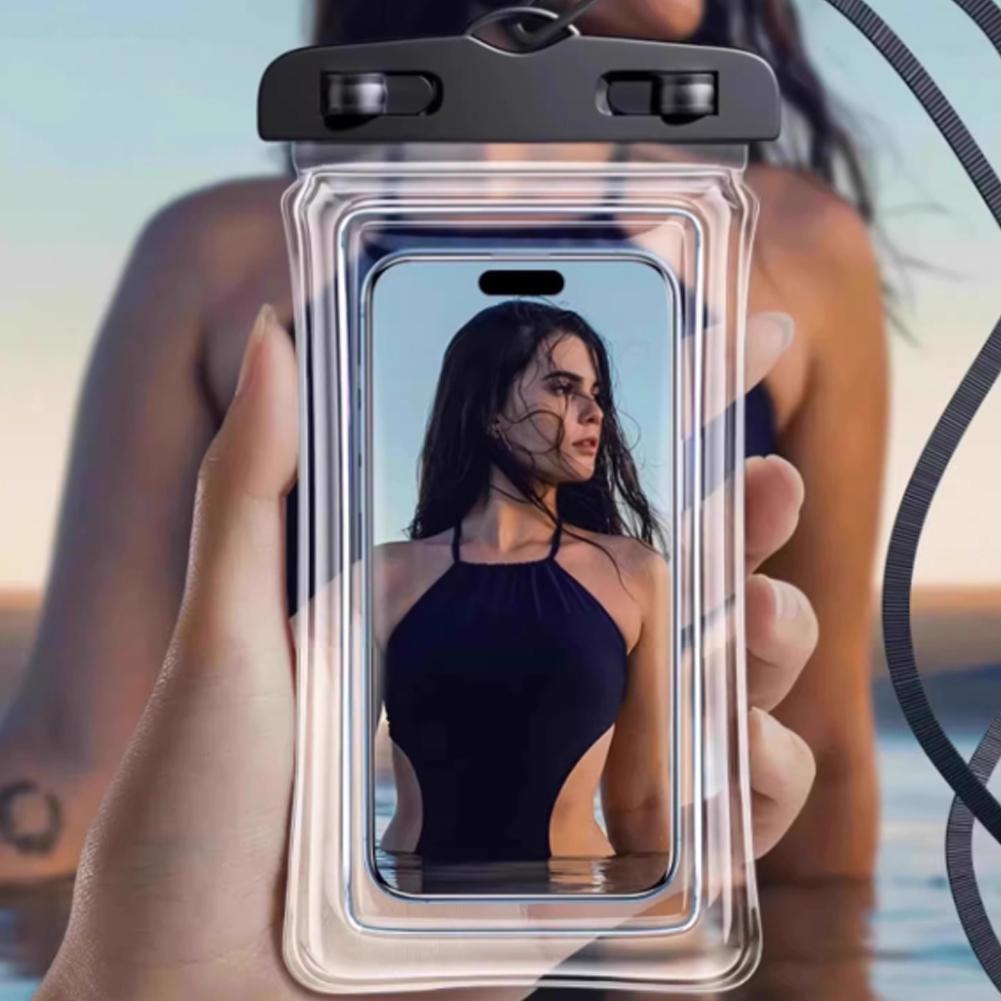 حافظة هاتف مقاومة للماء شفافة، - مراجعة Travel Accessories Case وسعره