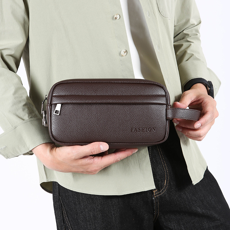 حقيبة يد رجالية كلاسيكية بسعة  - مراجعة Travel Accessories Pouch For Men وسعره