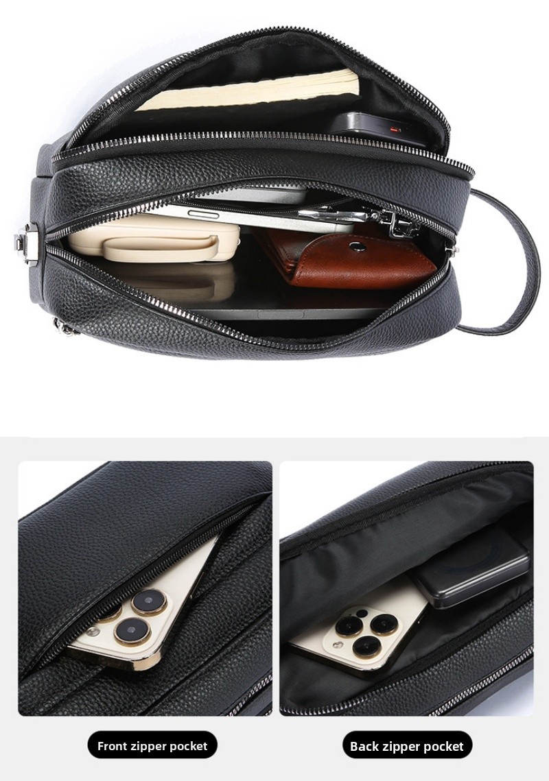 حقيبة يد رجالية كلاسيكية بسعة  - مراجعة Travel Accessories Pouch For Men وسعره