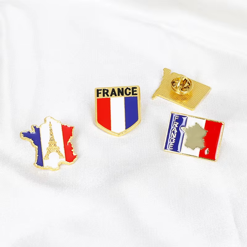 دبابيس مينا بتصميم علم فرنسا،  - مراجعة Travel Accessories Jewelry وسعره