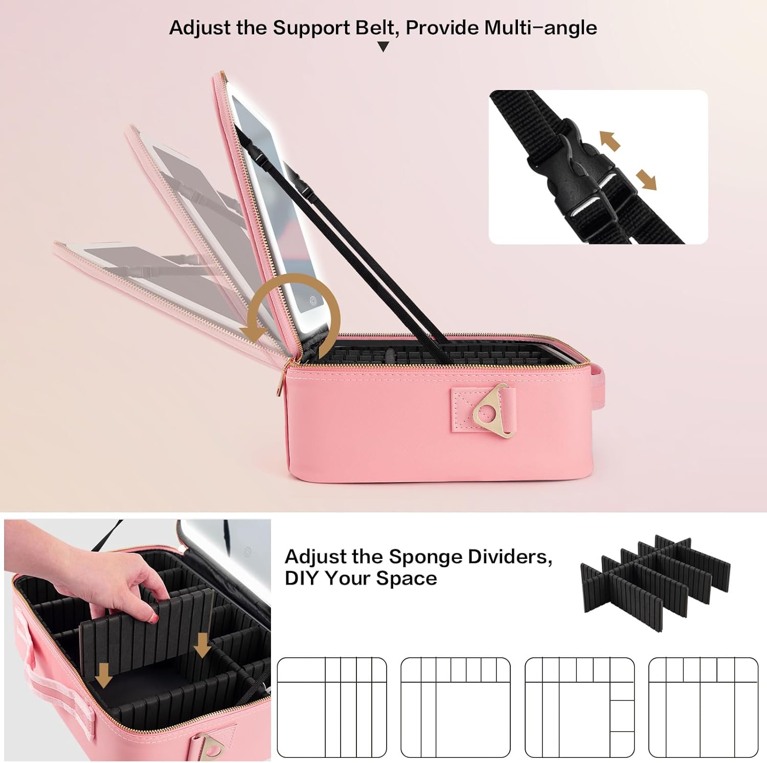 حقيبة مكياج كبيرة السعة 15''×1 - مراجعة Travel Accessories Case وسعره